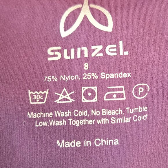 SUNZEL Women Lightweight Sports Running Workout Yoga Athletic Jacket Sz 8 Maroon - Picture 10 of 12